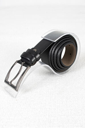 DeepSEA Siyah Erkek Nokta Desenli Klasik Kemer 2000006