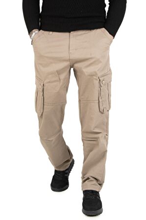 Erkek Taş Geniş Kesim Kargo Pantolon 1705421