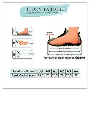 DeepSEA Erkek Siyah Kauçuk Taban Bağcıklı Spor Deri Ayakkabı 2305874