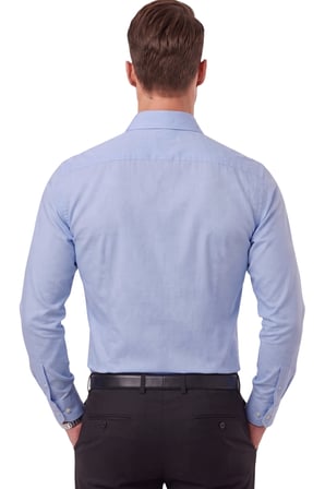 DeepSEA Erkek Slim Fit Pamuk Saten Bebe Mavisi Gömlek – Kolay Ütülenebilir, Büyük Beden Seçenekli 2209615