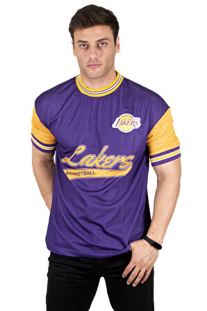 DeepSEA Erkek Mor Los Angeles Lakers Tişört 2303132