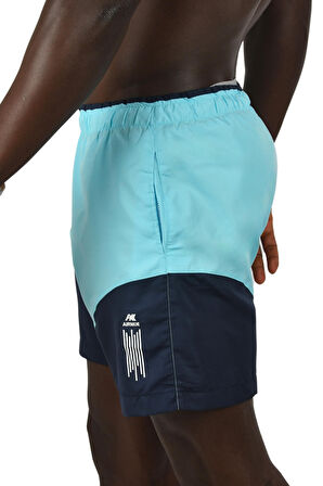 DeepSEA Erkek Mavi Hızlı Kuruyan Micro Polyester File Astarlı Kısa Deniz Şortu 2403000