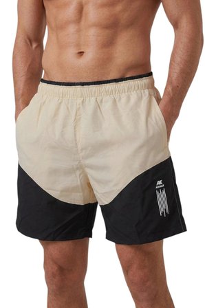 DeepSEA Erkek Bej Hızlı Kuruyan Micro Polyester File Astarlı Kısa Deniz Şortu 2403000