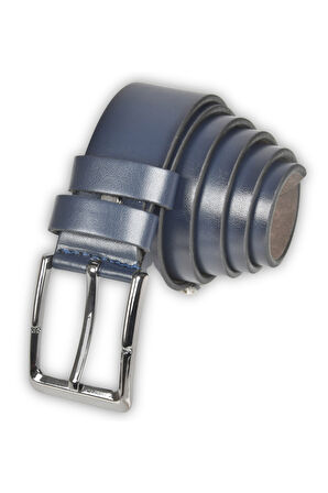 DeepSEA Erkek Lacivert 4 cm Eninde Demir Tokalı Suni Deri Spor Kemer 2402613