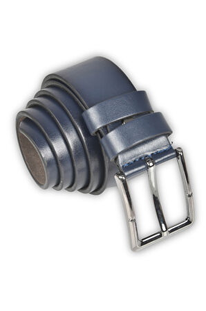 DeepSEA Erkek Lacivert 4 cm Eninde Demir Tokalı Suni Deri Spor Kemer 2402613