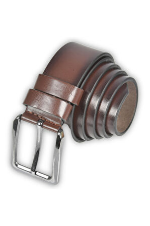 DeepSEA Erkek Kahve 4 cm Eninde Demir Tokalı Suni Deri Spor Kemer 2402613