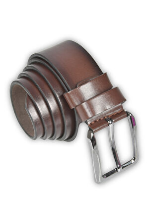DeepSEA Erkek Kahve 4 cm Eninde Demir Tokalı Suni Deri Spor Kemer 2402613