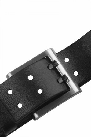 DeepSEA Erkek Siyah Çift Dilli %100 Hakiki Deri 4,5 cm Spor Kemer 2402614