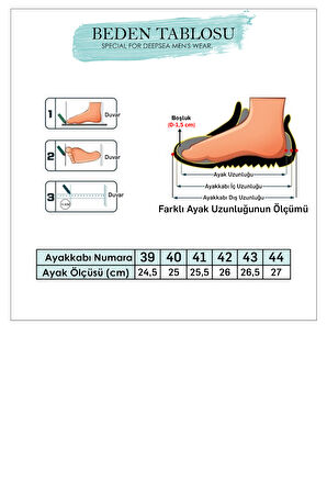 DeepSEA Erkek Siyah Su & Soğuğa Dayanıklı Bağcıklı Hakiki Deri Ortopedik Eva Taban Yarım Bot 2509941