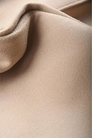 DeepSEA Erkek Krem Dar Kesim Cepleri Kapaklı Çıtçıtlı İnce Kaşe Ceket Mont 2500559