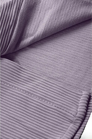 DeepSEA Erkek Gri Likralı Kumaşı Fitilli Slim Fit Uzun Kollu Gömlek 2500805