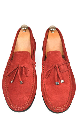 DeepSEA Erkek Bordo Bağcık Detaylı Yazlık Süet Deri Günlük Ayakkabı Loafer 2509964