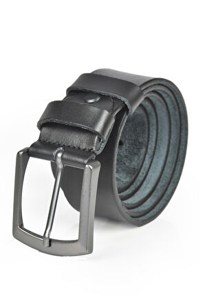 DeepSEA Erkek Siyah %100 Hakiki Deri Kot Kemeri 4 cm Orjinal Deri Spor Kemer 2402621