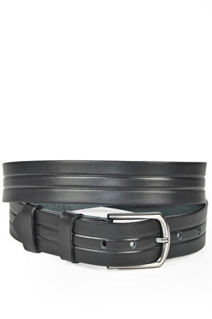 DeepSEA Erkek Siyah Hakiki Deri 4 cm Kot Kanvas  Kemeri Orjinal Deri Spor Kemer 2402622