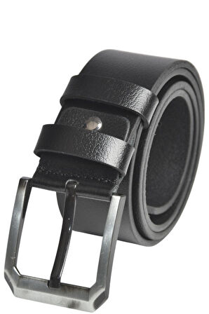 DeepSEA Erkek Siyah %100 Hakiki Deri Spor Kot Kemeri 4,5 cm Kot ve Kanvas Pantolonlara Uygun Kemer 2502634