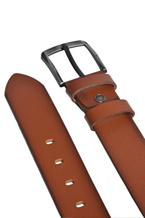 DeepSEA Erkek Taba %100 Hakiki Deri Spor Kot Kemeri 4,5 cm Kot ve Kanvas Pantolonlara Uygun Kemer 2502634