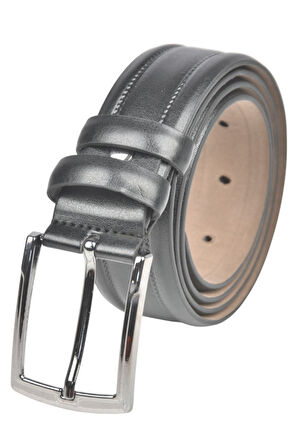 DeepSEA Erkek Siyah 3,5 cm Eninde Klasik Suni Deri Kemer 2402637