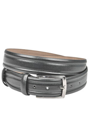 DeepSEA Erkek Siyah 3,5 cm Eninde Klasik Suni Deri Kemer 2402637