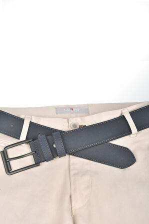 DeepSEA Erkek Lacivert 4 cm Eninde Spor Nubuk Kemer Suni Nubuk Deri Kemer 2402639