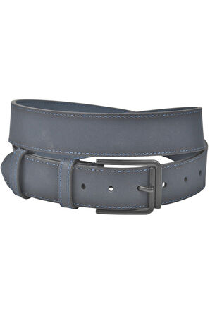 DeepSEA Erkek Lacivert 4 cm Eninde Spor Nubuk Kemer Suni Nubuk Deri Kemer 2402639