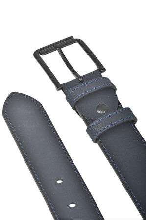DeepSEA Erkek Lacivert 4 cm Eninde Spor Nubuk Kemer Suni Nubuk Deri Kemer 2402639