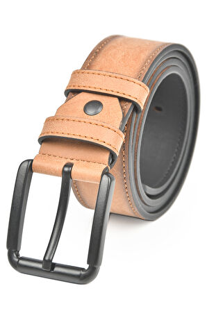 DeepSEA Erkek Taba 4 cm Eninde Spor Nubuk Kemer Suni Nubuk Deri Kemer 2402639