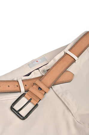 DeepSEA Erkek Taba 4 cm Eninde Spor Nubuk Kemer Suni Nubuk Deri Kemer 2402639