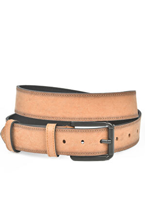 DeepSEA Erkek Taba 4 cm Eninde Spor Nubuk Kemer Suni Nubuk Deri Kemer 2402639