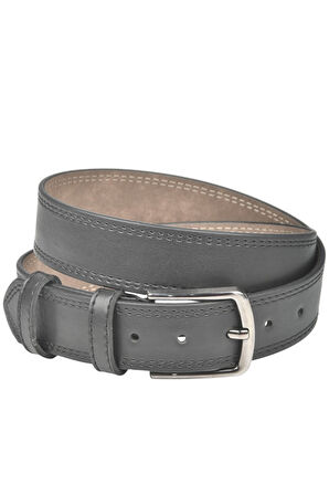 DeepSEA Erkek Siyah 4 cm Yanları Dikişli Suni Deri Spor Kemer 2402642