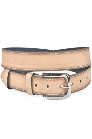 DeepSEA Erkek Vizon 4 cm Eninde Süet Kemer Suni Süet Spor Kemer 2402643