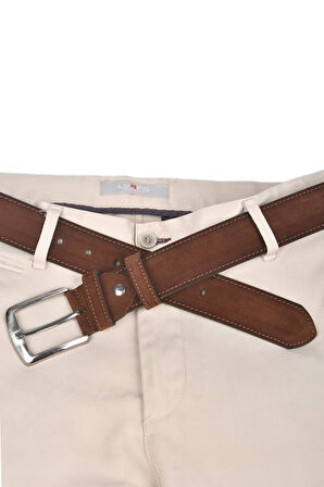 DeepSEA Erkek Kahve 4 cm Eninde Süet Kemer Suni Süet Spor Kemer 2402643