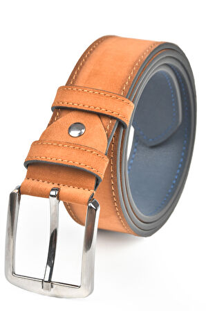 DeepSEA Erkek Taba 4 cm Eninde Süet Kemer Suni Süet Spor Kemer 2402643