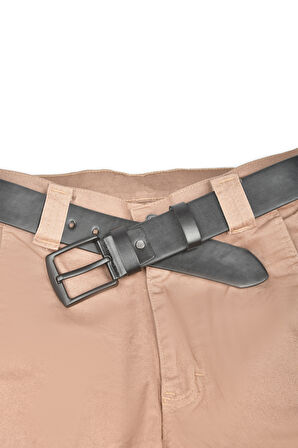 DeepSEA Erkek Siyah Siyah Tokalı 4,5 cm Eninde Suni Deri Spor Kemer 2402646