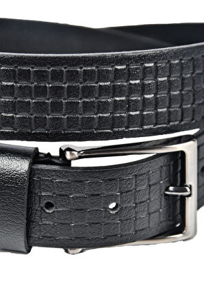 DeepSEA Erkek Siyah Hakiki Deri 3,5 cm Klasik Kemer Orjinal Deri Kemer 2502649