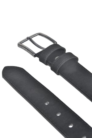 DeepSEA Erkek Siyah 4 cm Eninde Süet Kemer Suni Süet Spor Kemer 2402643