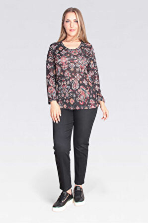 Tolga Saraçoğlu Kadın Dar Paça Bilek Boy Kot Pantolon 30296 Siyah