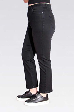 Tolga Saraçoğlu Kadın Dar Paça Bilek Boy Kot Pantolon 30296 Siyah