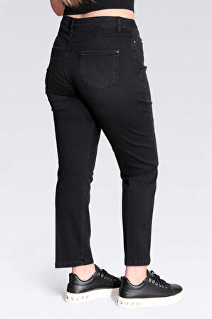 Tolga Saraçoğlu Kadın Dar Paça Bilek Boy Kot Pantolon 30296 Siyah