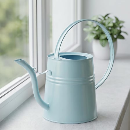 Sophia 2 Litre Metal Çiçek Saksı Sulama Kabı – Modern Dekoratif Çok Amaçlı Sulak (Açık Mavi)