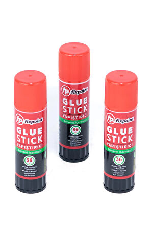 Oppland Kırtasiye Glue Stick Yapıştırıcı Büyük Boy Güçlü Yıkanabilir Kolay Uygulanır Solvent içermez Dayanıklı 3 Adet