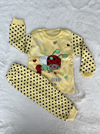 Uğurböceği Figürlü Pijama Takım