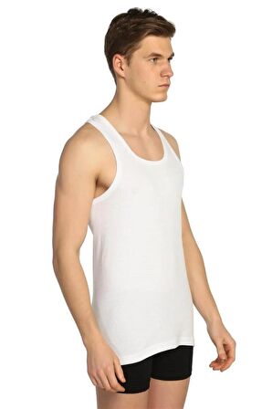 Erkek Beyaz Atlet 6'lı Paket