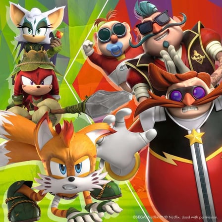 , 3x49p Puzzle Sonic, Çocuk Puzzle