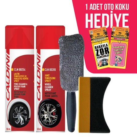Lastik ve Jant Bakım Paketi Oto Koku Hediyeli