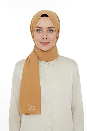 Levidor Hardal Düz Medine İpeği Şal