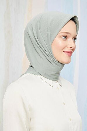 Levidor Çağla Yeşili Pamuk Cazz Kare Eşarp