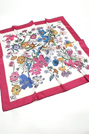 Levidor Fuşya Trend Twill Eşarp
