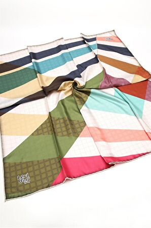 Levidor Haki Trend Twill Eşarp