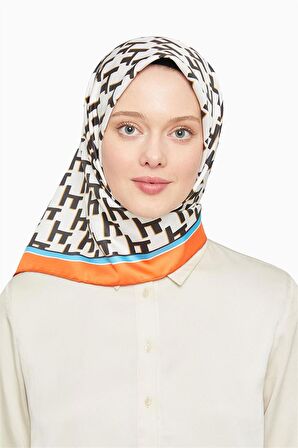 Levidor Turuncu Trend Twill Eşarp