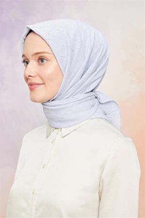 Levidor Açık Gri Kraş Şifon Eşarp